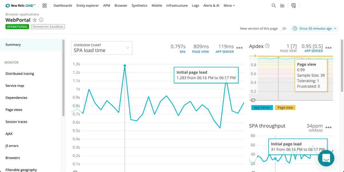 Browser Monitoring in New Relic One